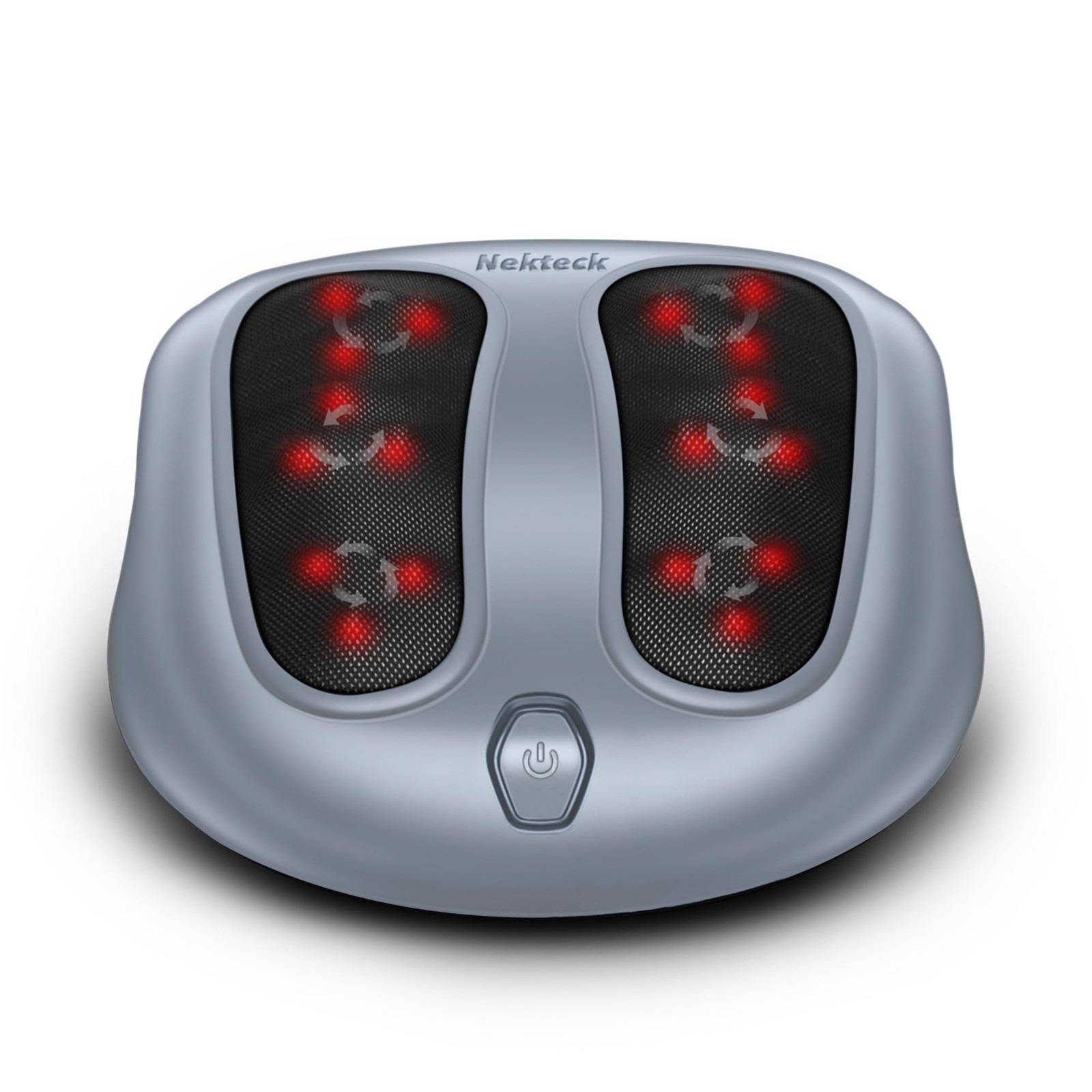 Nekteck Foot Massager with Heat, Heated for Plantar Gray
