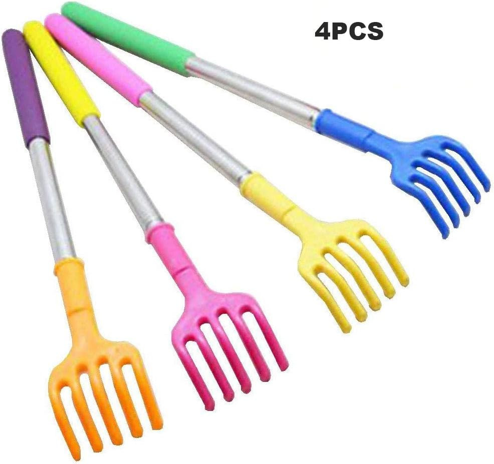 (4- Pack) Portable Extendable Telescopic Plastic Back Scratchers/Hand Massage…