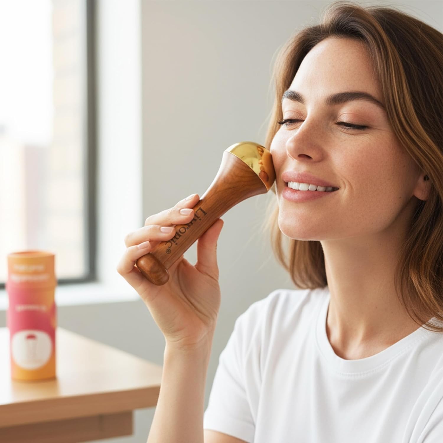 Livronic Ayurvedic Dual Kansa Wand massager | Both Side Bronze Cap Facial,Neck..