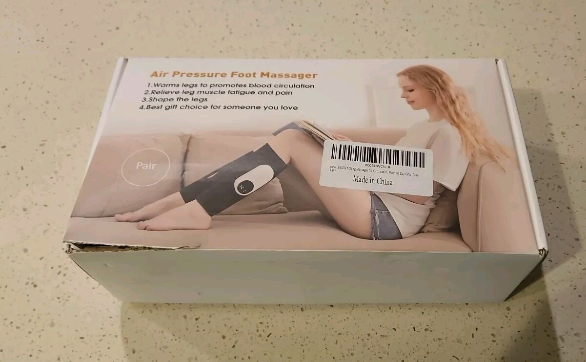 Air Pressure Foot Massager – model: LM02-Warms Legs to promote Blood Circulation