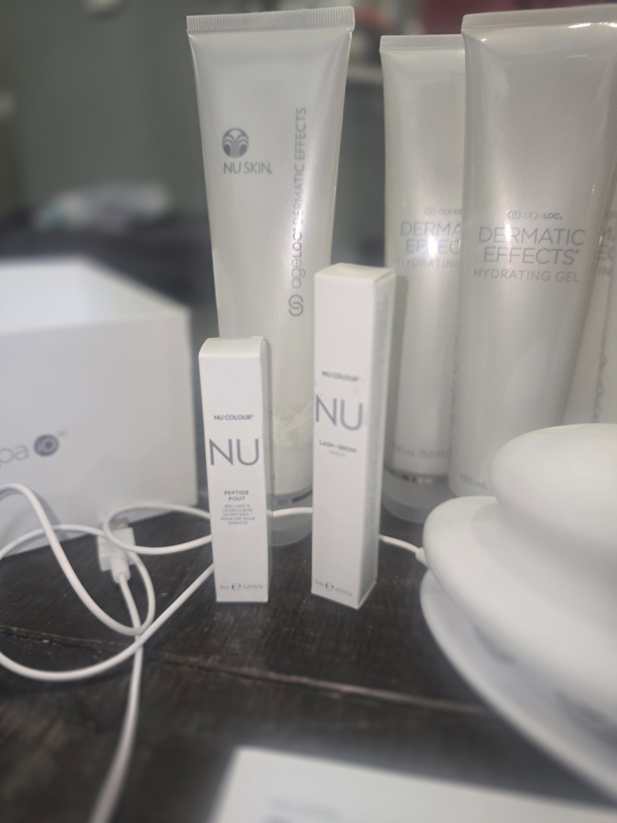 Nu Skin RenuSpa iO Microcurrent Cordless Body Massager Kit Gel 150mL