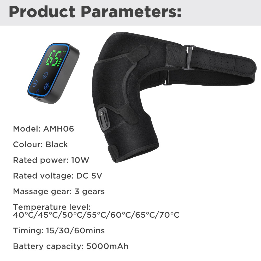 APP Control Shoulder Massager Graphene Heating Shoulder Brace with Vibration