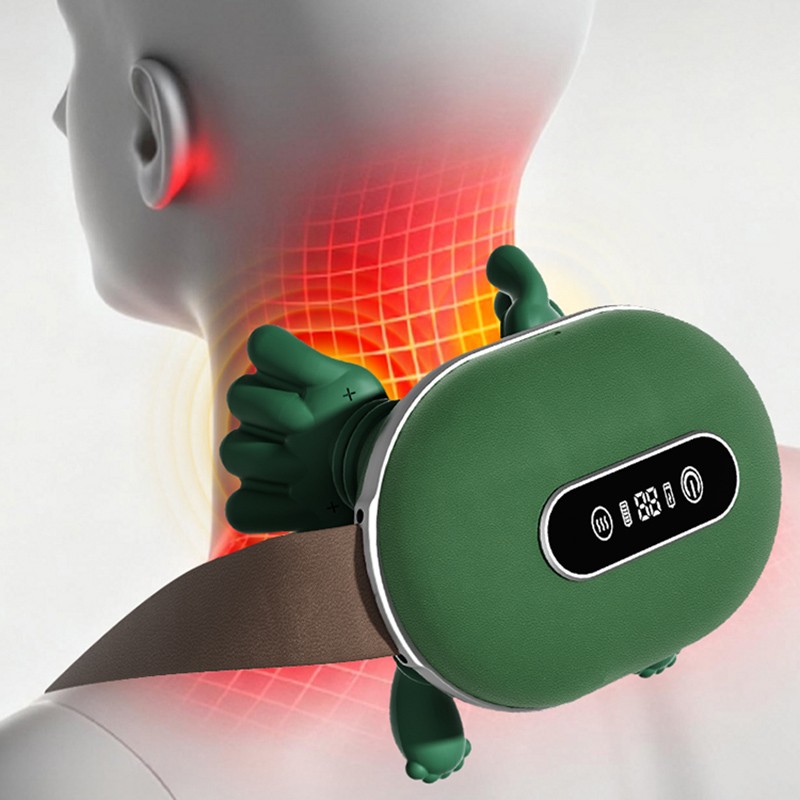 Brushless motor liquid display biomimetic massage neck massager with 3 levels of