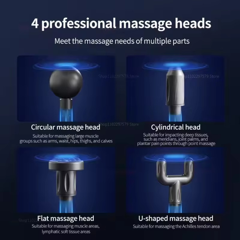 Mini USB Massage Gun Muscle Relaxation Fascia Vibrating Massager for Neck Back