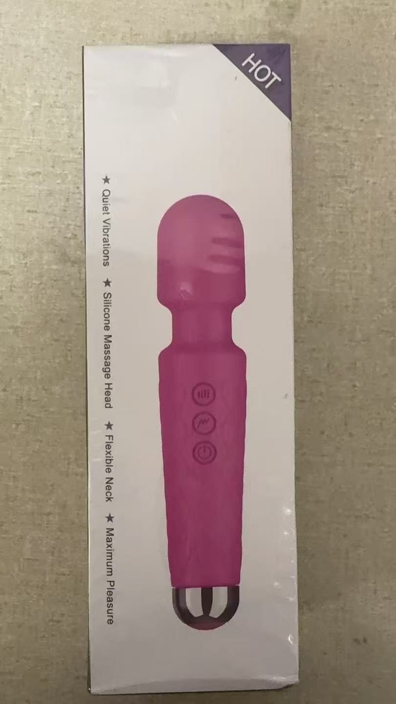 Rechargeable 20 Speed Handheld Massager Vibrator Wand Vibrating Massage