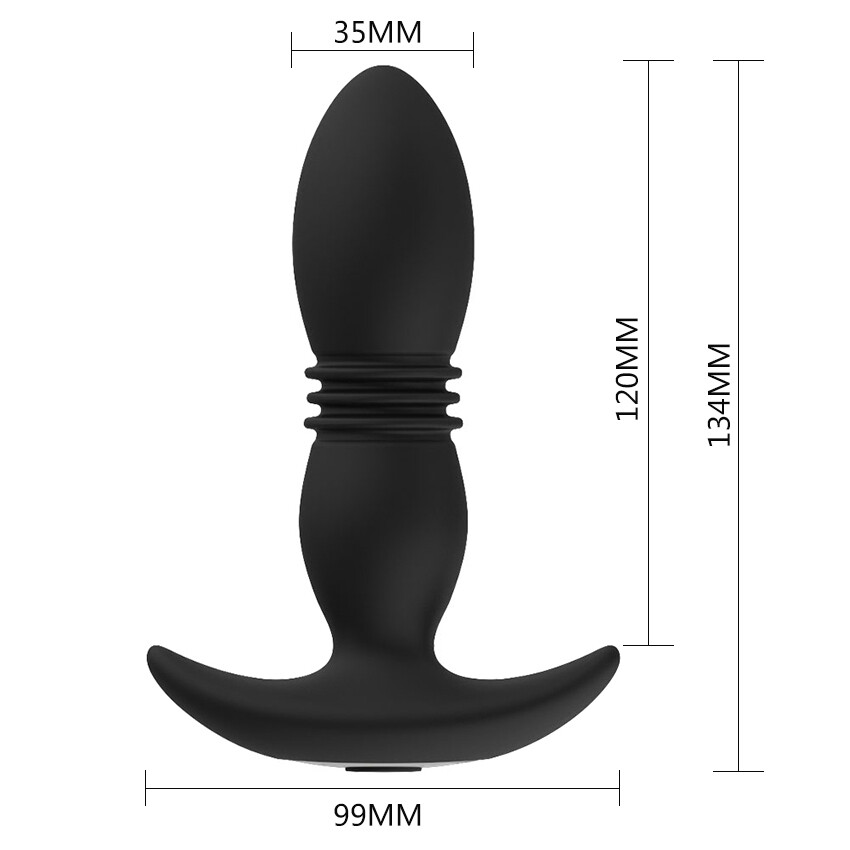 Powerful Prostate Massager Telescopic Motor Male Waterproof Vbrators Health NEW