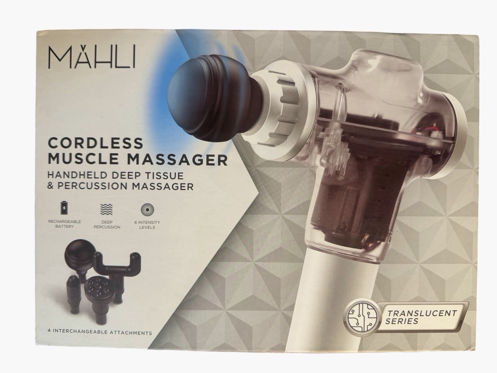 Mahli Muscle Massager Gun Model MDM3005 w Instruction A20 Black in box