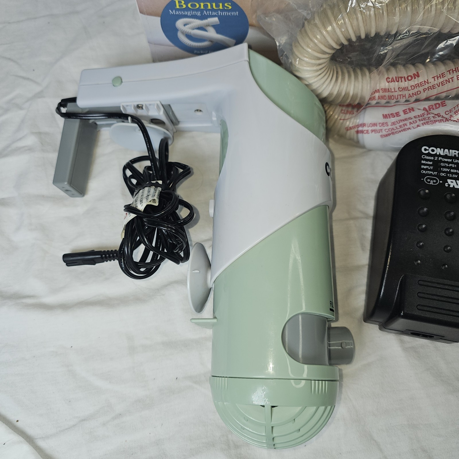 Conair Body Benefits Hydro Bath Spa BTS1SED Dual Hydro Jet Action Tested w/ Hose