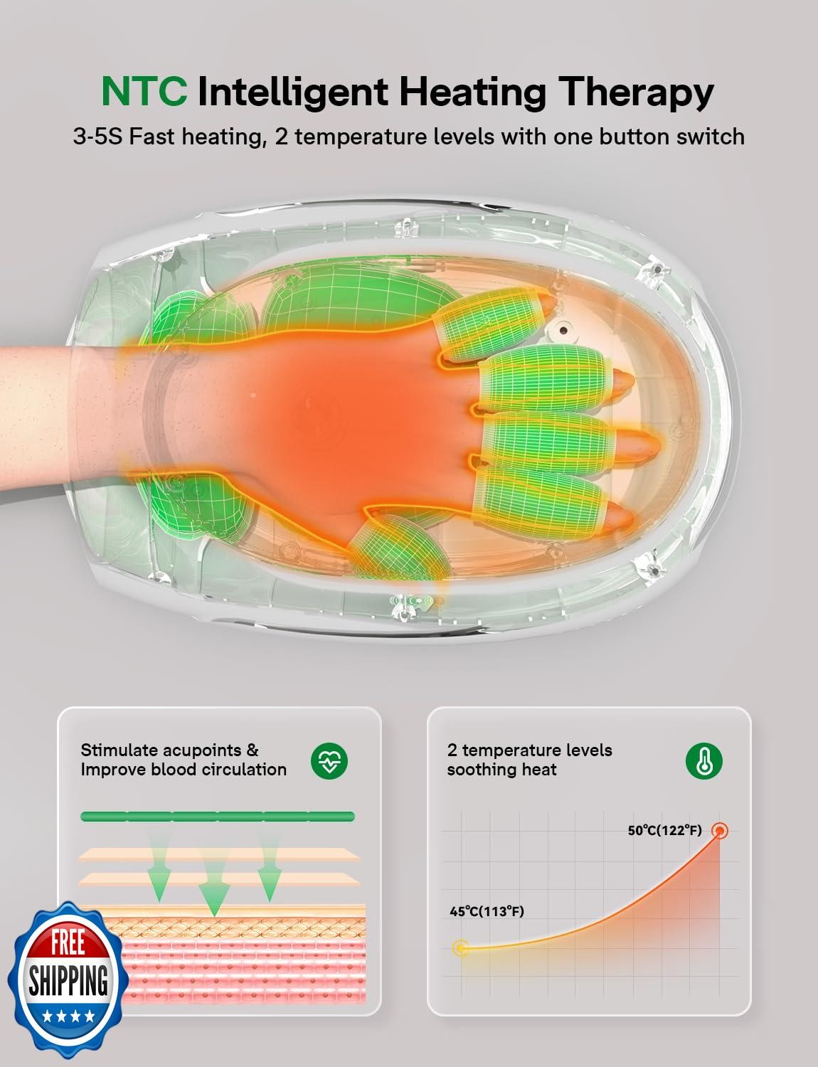 Medisana Hand Massager for Arthritis and Carpal Tunnel, 6 Modes 6