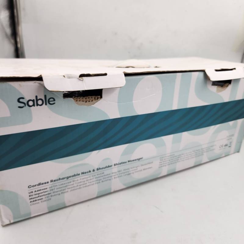Sable Cordless Rechargeable Shiatsu Neck & Shoulders Massager Black