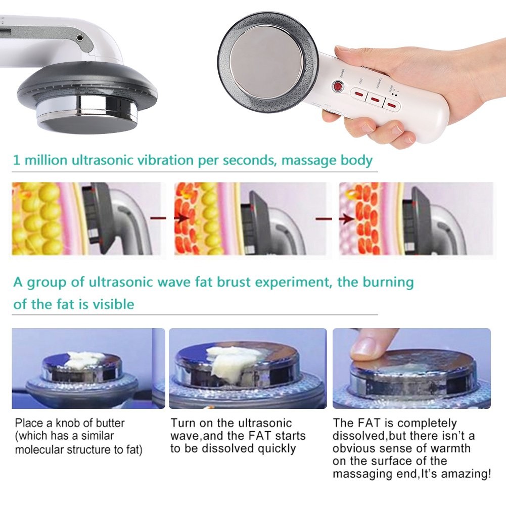 3in1 Body Shaping Massager for Home Travel (White)