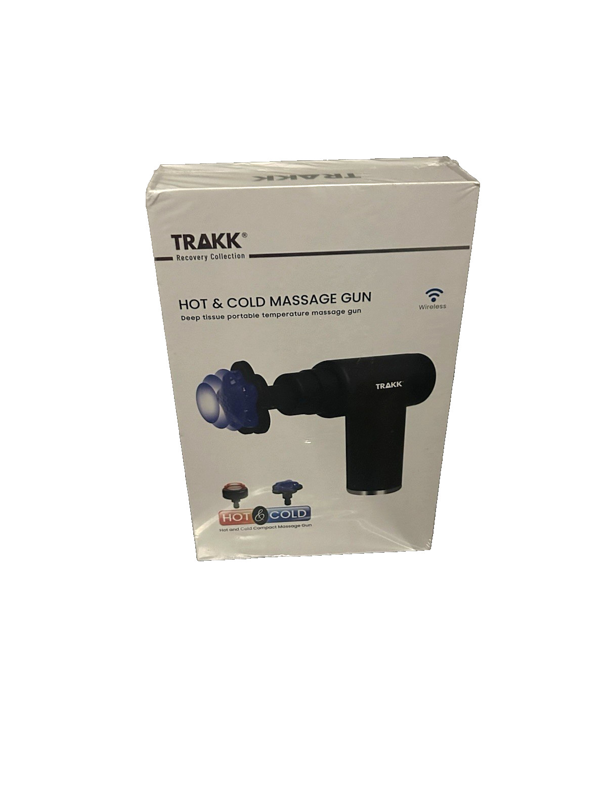 TRAKK Recovery Collection Hot & Cold Massage Gun Deep Tissue Temperature. NIB