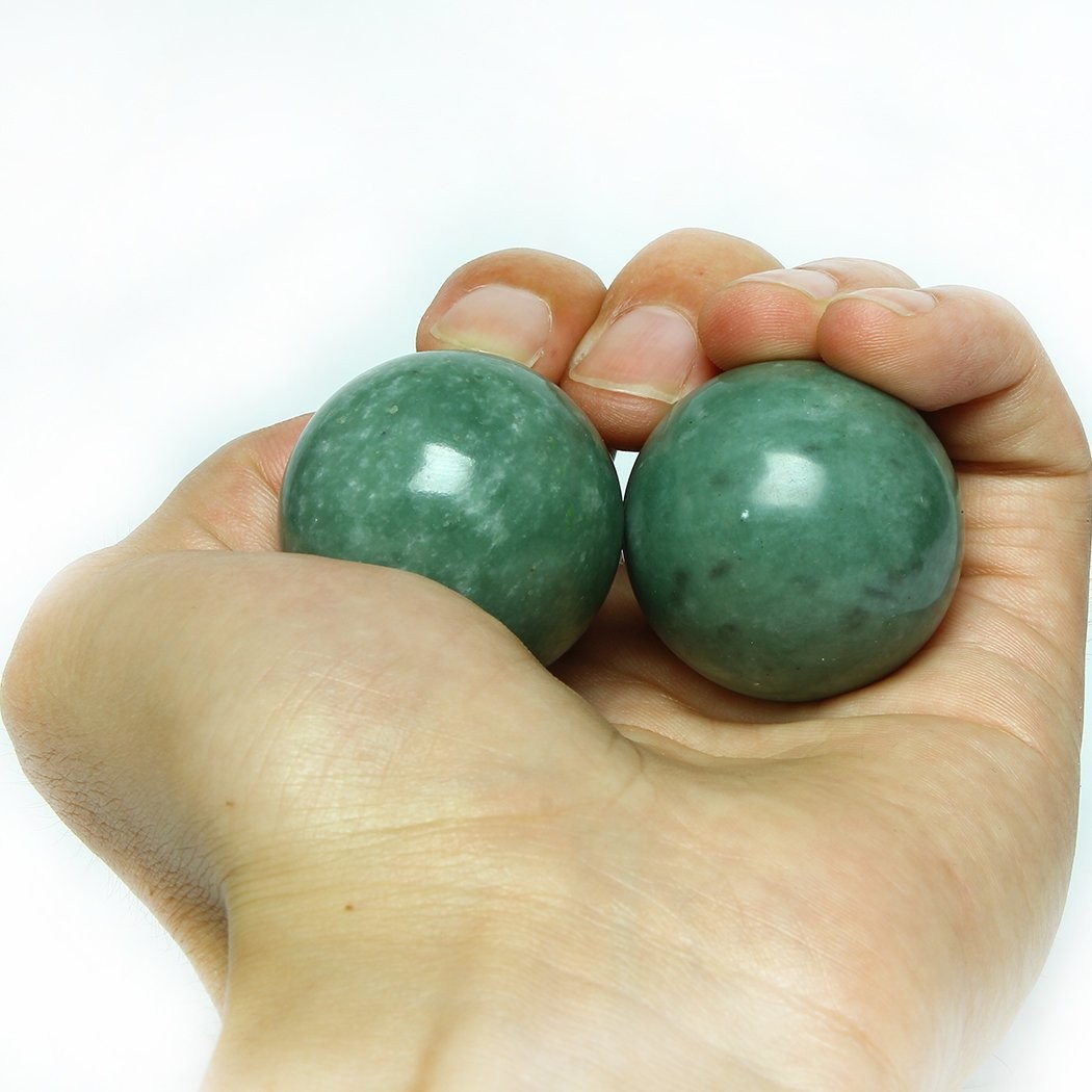 Marble Exercise Balls Green 1.57 Inch Hand Health Massage Stress Relief