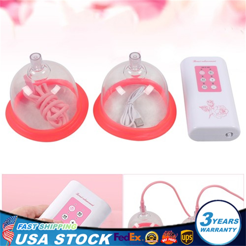 Electric Breast Enhancer Enlarger Massager Pump Vacuum Suction Enlargement B Cup