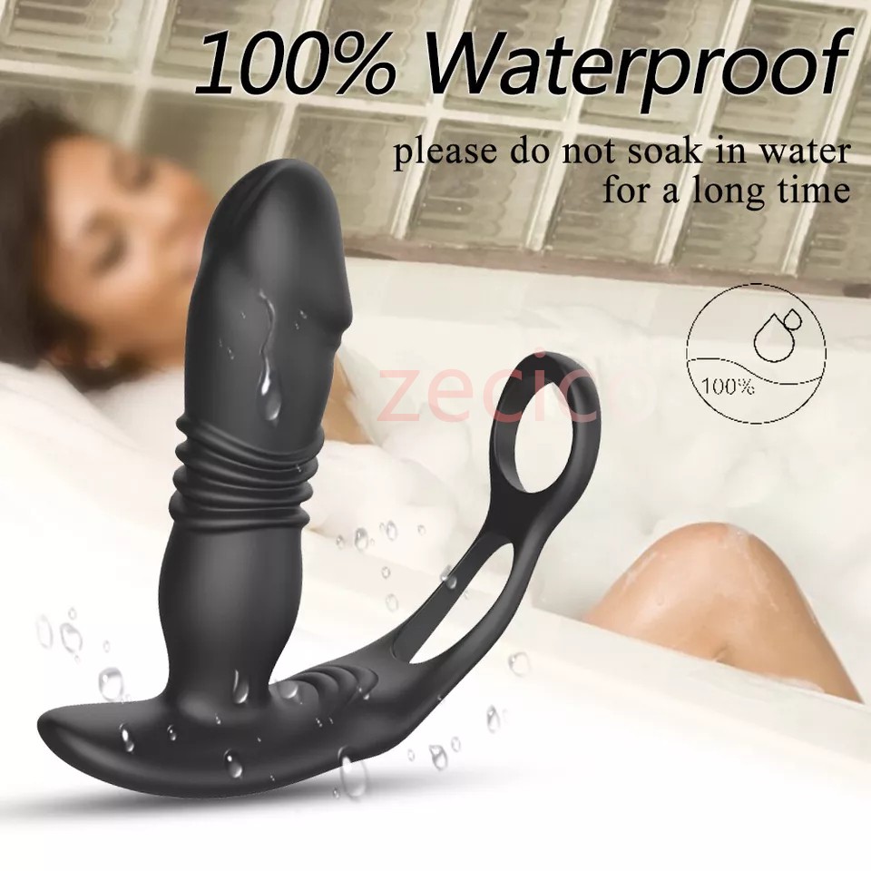 Multi Speed Telescopic Prostate Massager Vibration Machine Women Men Waterproof