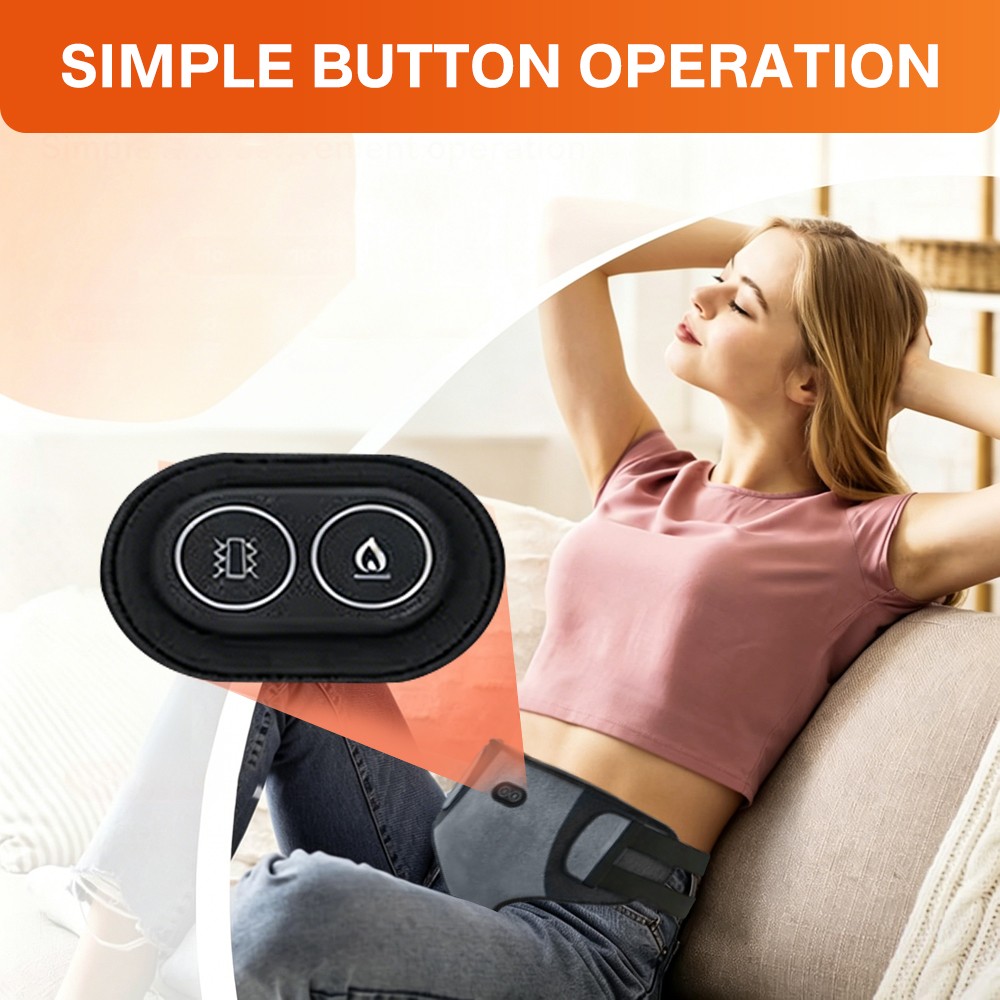 Menstrual Period Heating Pad for Abdomen Pain and Cramps Relief 3 Vibration Mode