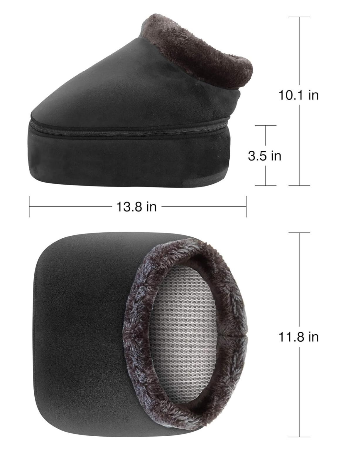 Snailax Vibration Foot massager with Heat, Foot Warmer Feet Massager Circulation