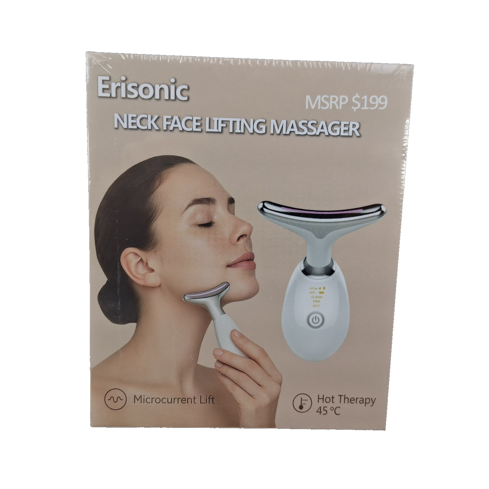 Erisonic Ned Face Lifting Massager Hot Therapy Microcurrent Lift