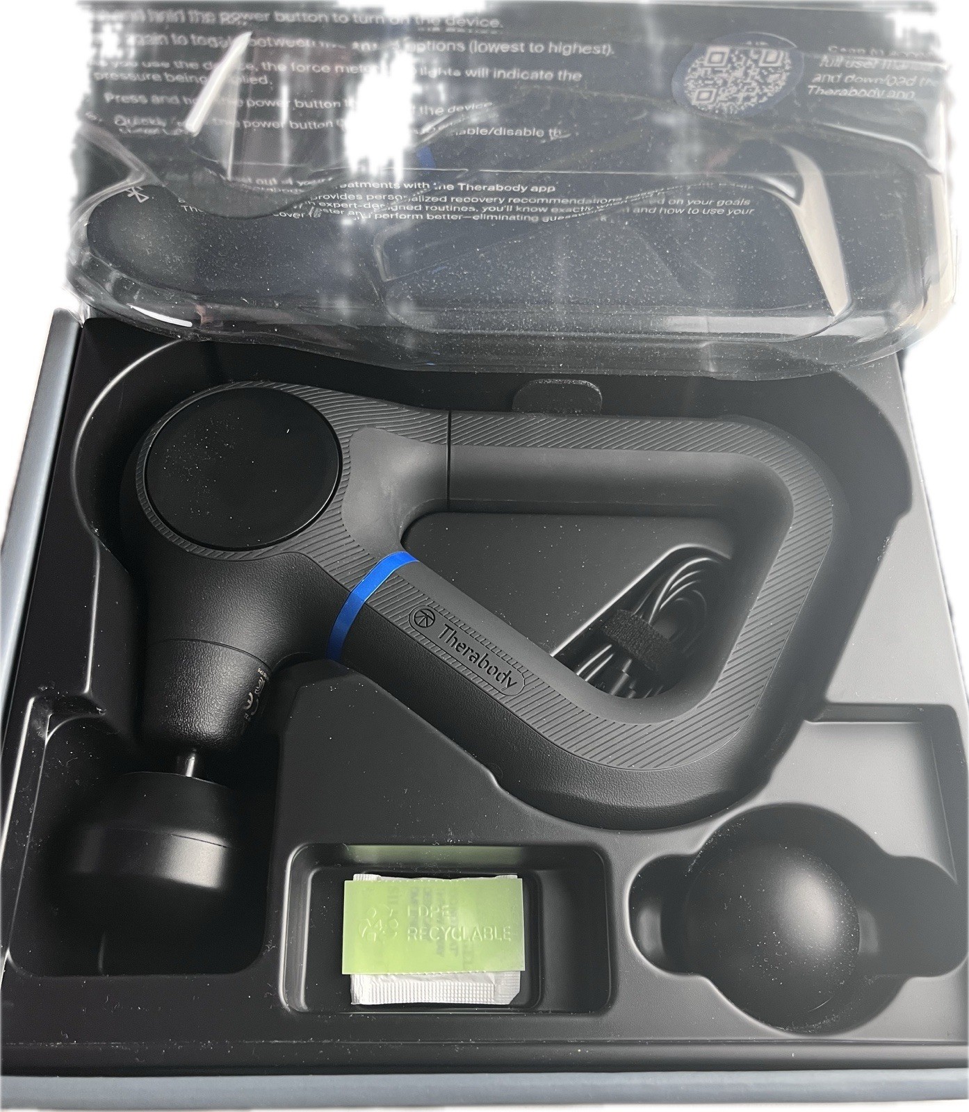 Theragun Deep Tissue Massager Handheld Percussive Therapy Device Black New