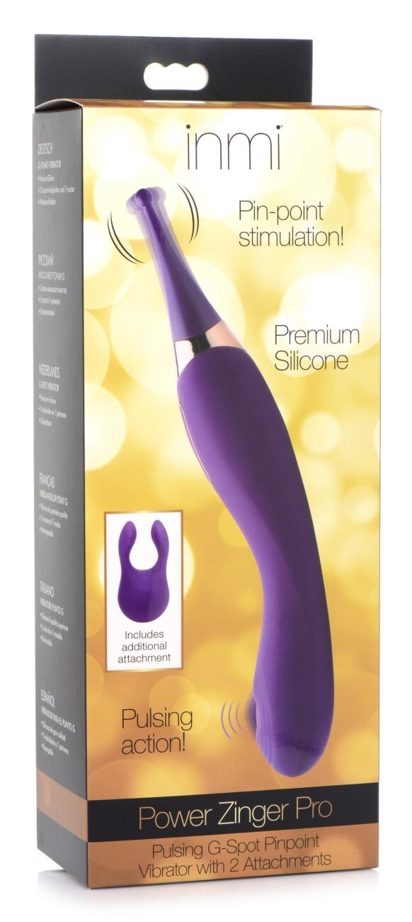 Inmi Purple USB Rechargeable Silicone Pinpoint Personal Massager Power Zinger NR