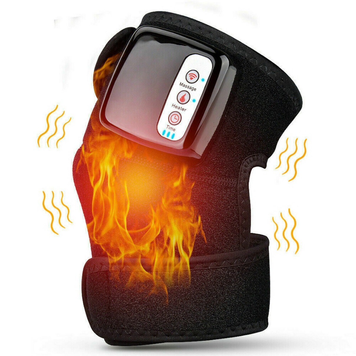 1x Electric Heating Knee Massager Knee Joint Pad Brace Pain Relief(No Color Box)