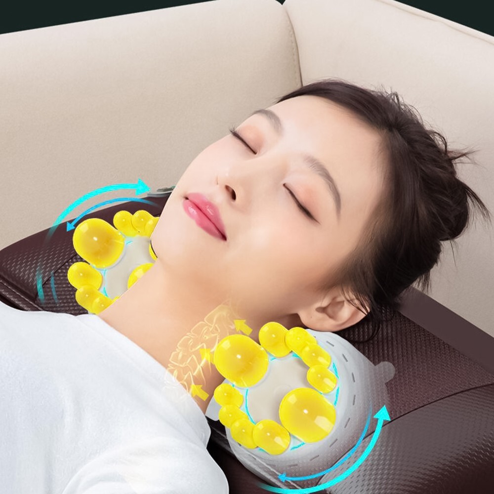 Full Body Massage Mattress Mat Memory Foam With Heat 10 Vibration Motors Pad