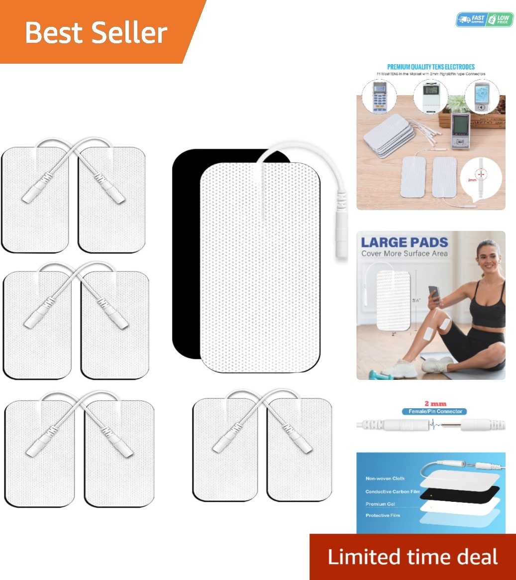 Self-Adhesive TENS Unit Pads 10PCS – Exceptional Conductivity for All Body Areas