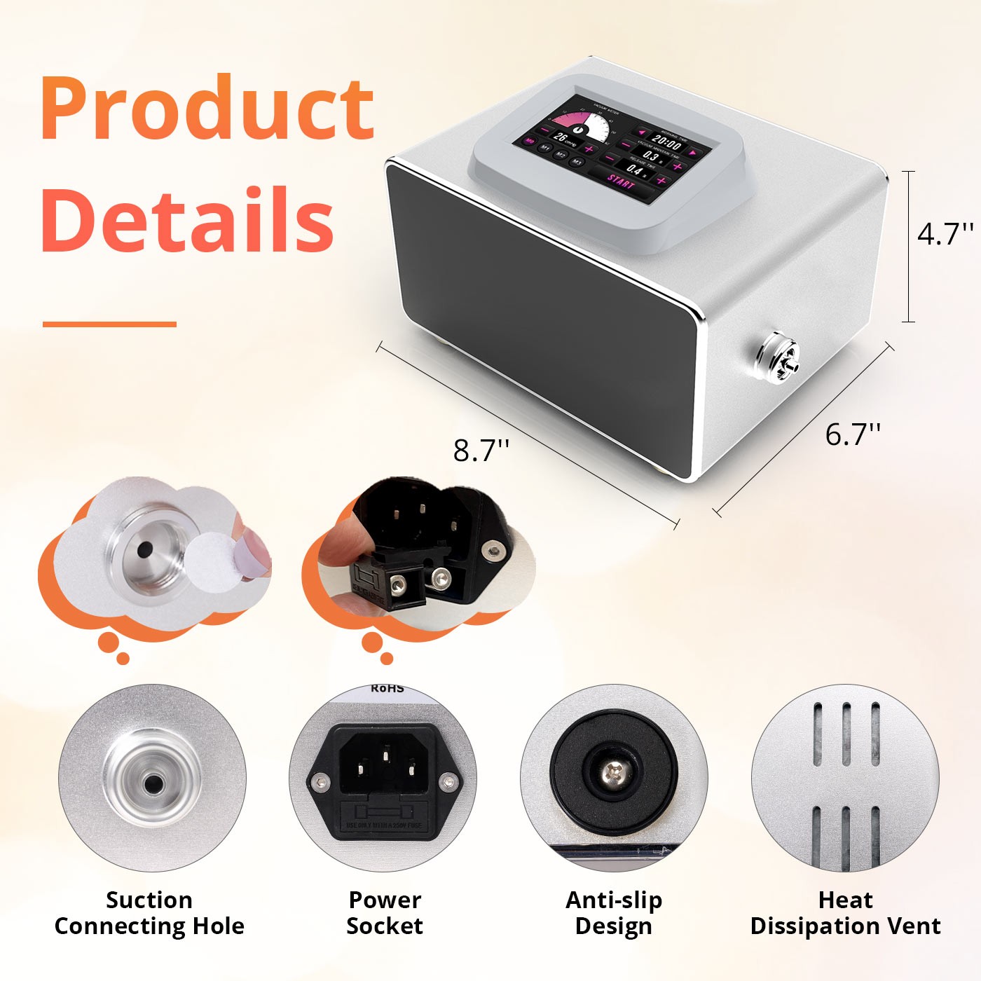 Pro 150ml Breast Enlargement Butt Enhancement Machine Scraping Therapy Massager