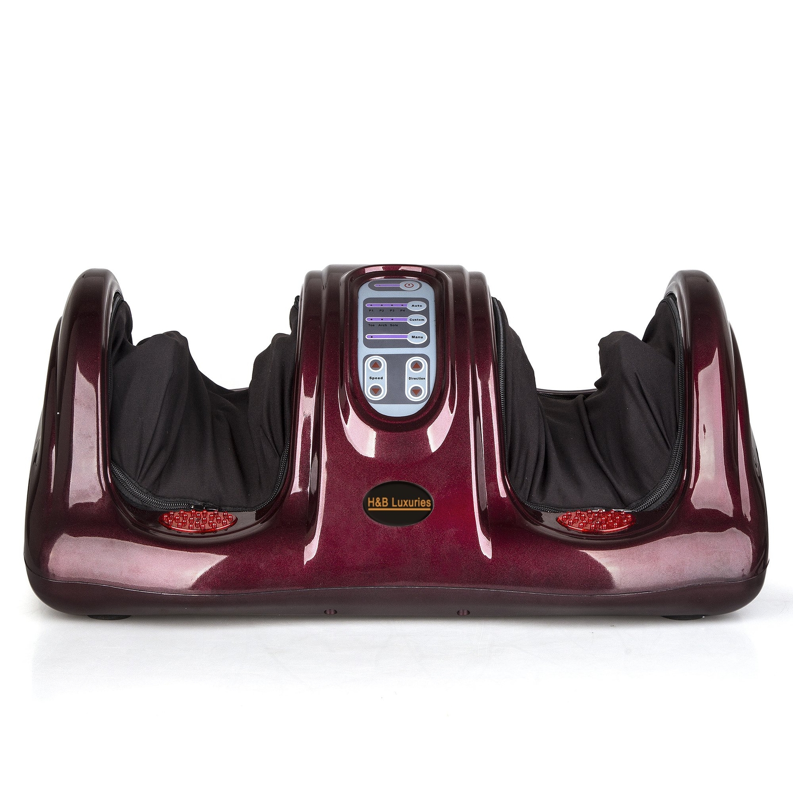 Red Shiatsu Kneading Rolling Foot Massager Health For Circulation & Pain Relief