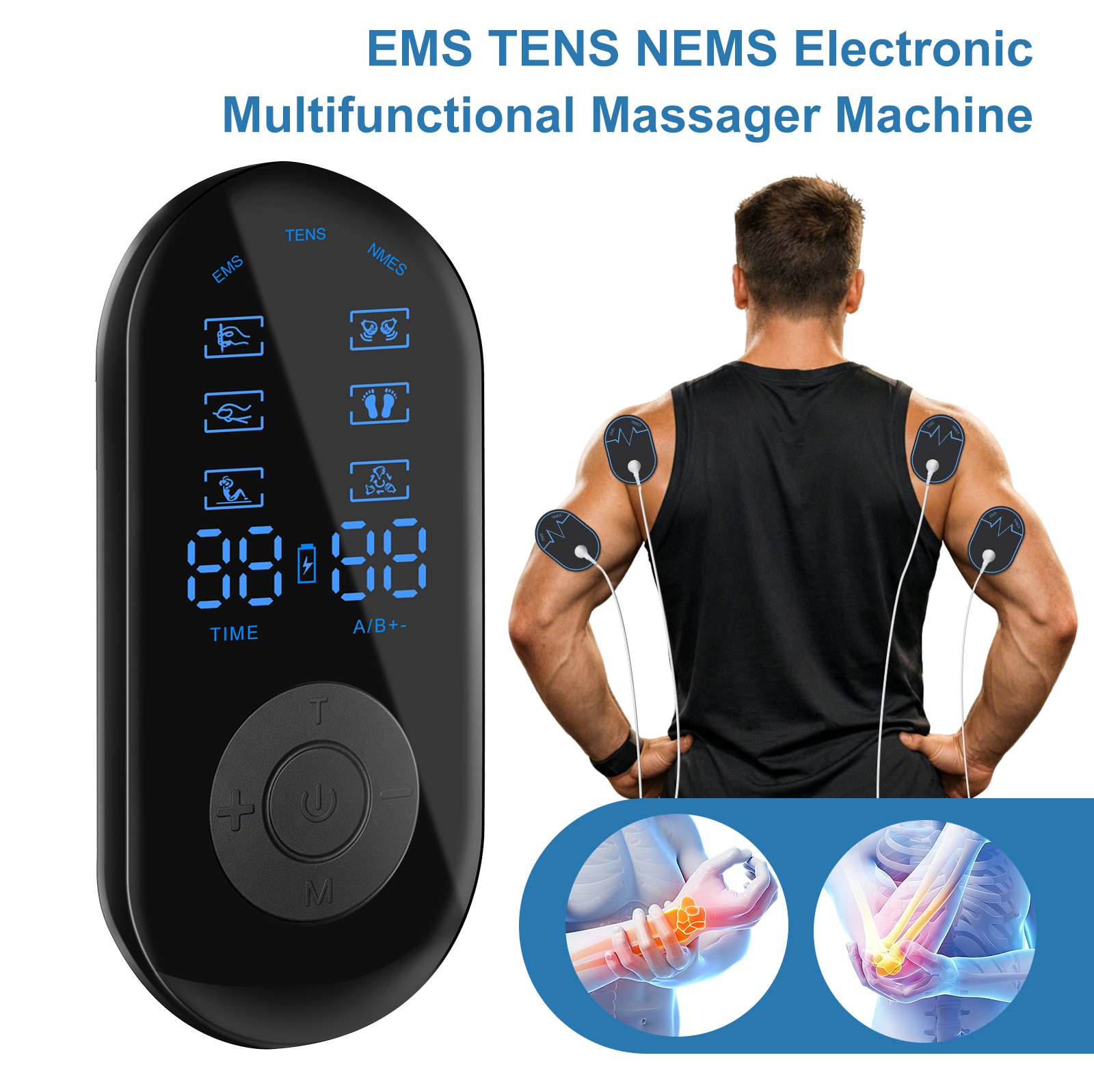 Back Neck Shoulder Arm Therapy Massager Muscle Pain Relief Relax Machine