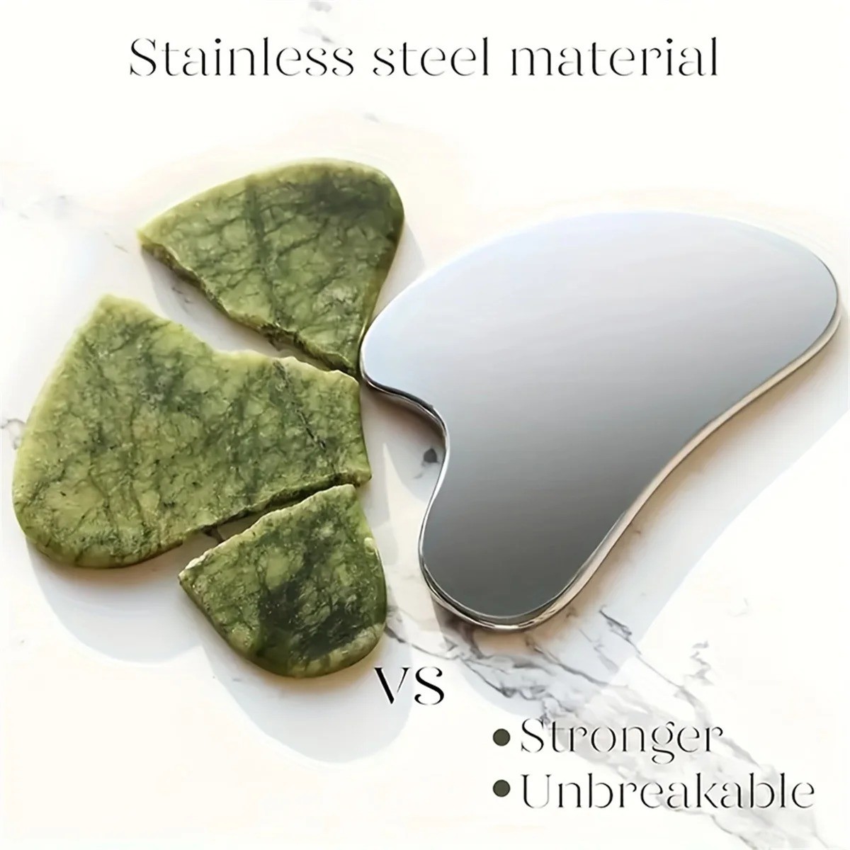 Stainless Steel Gua Sha Facial Tools Guasha for Face Metal Gua Sha Tighten Skin