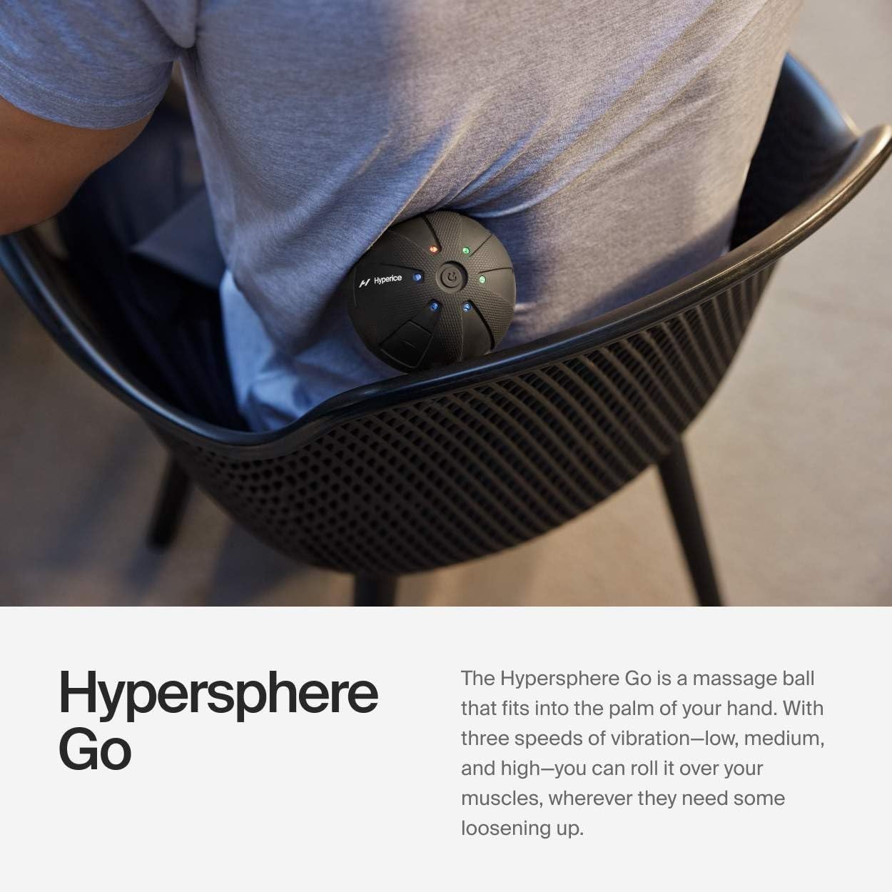 Hypersphere Go – Vibrating Massage Ball for Muscle Recovery, Myofascial Relea…