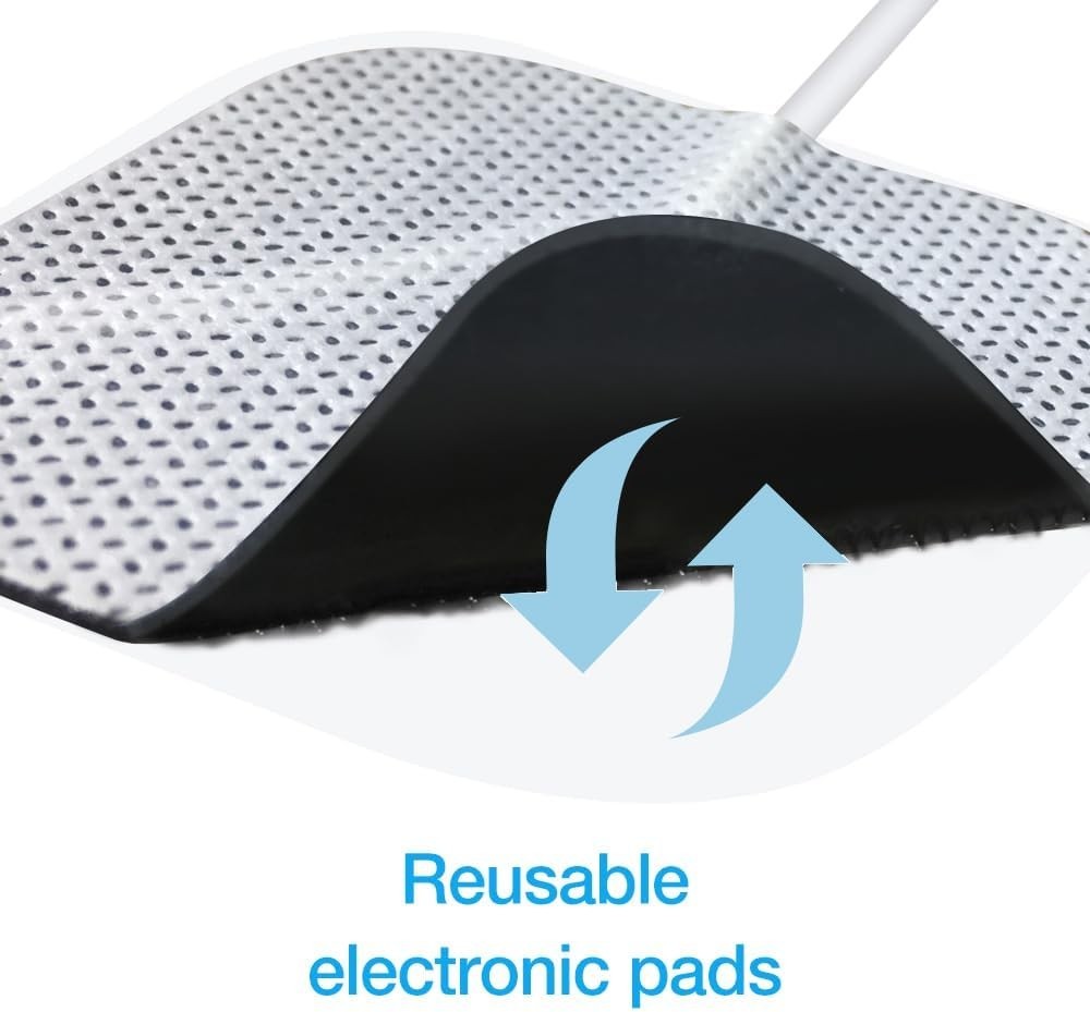 16-Pack 2×2-Inch Reusable TENS & EMS Electrode Pads for Nerve & Muscle Stimul…