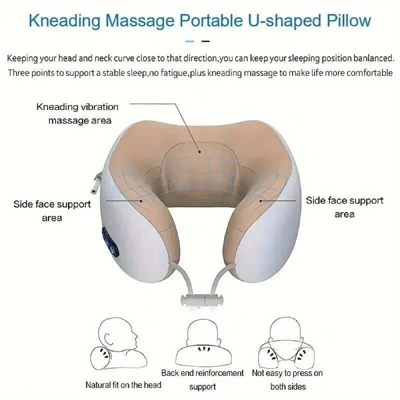 Massager Of Neck Oreiller Massage for Sleep And Relief Of Pain,*