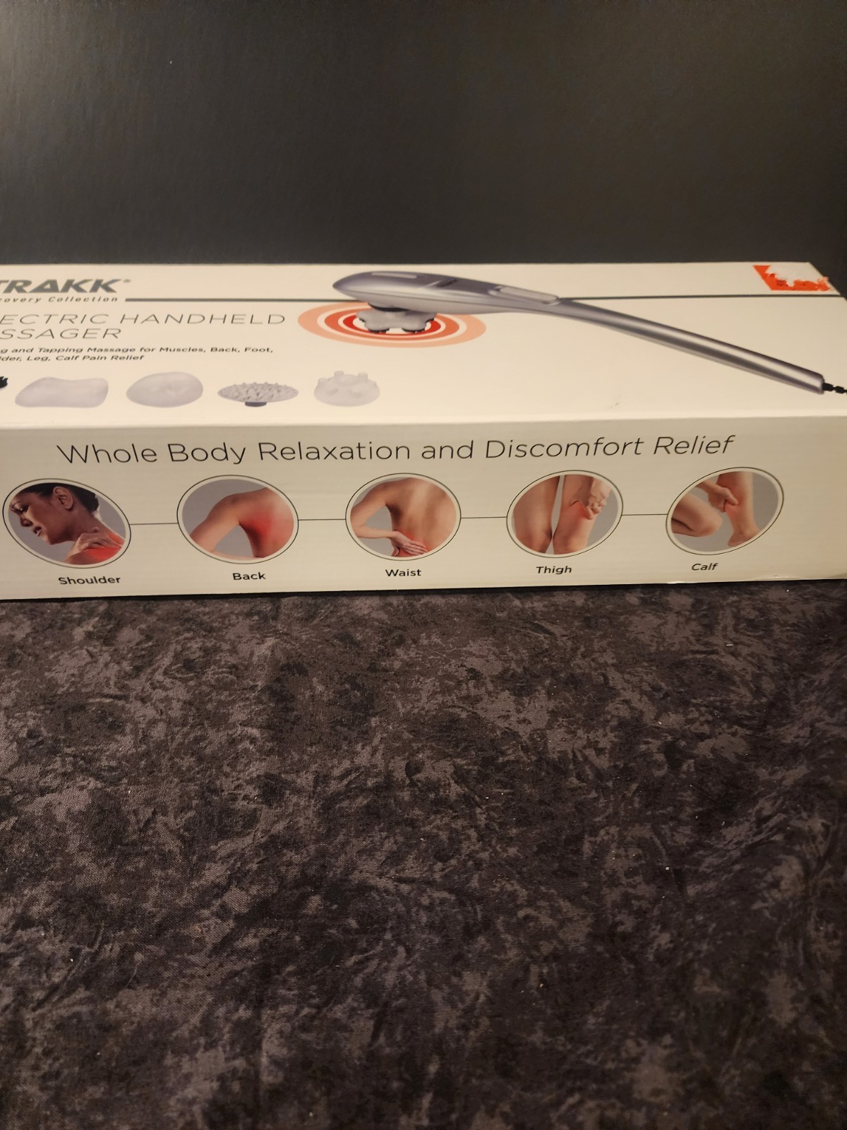 TRAKK Hand-Held Electric Portable Deep Tissue Massager Muscles Back Neck