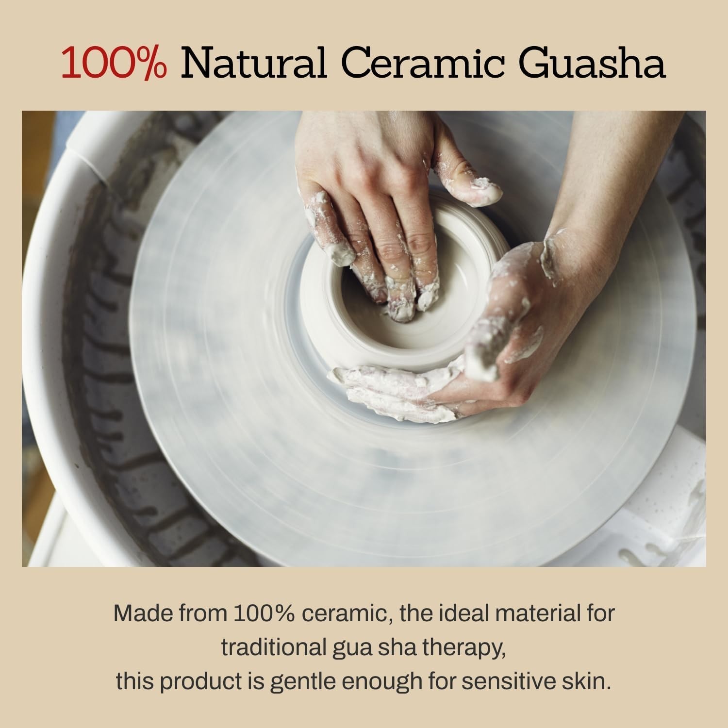 MEDITHERAPY SOKSAL GUASHA,Ceramic Gua Sha,Body Massage Tool FREE SHIPPING