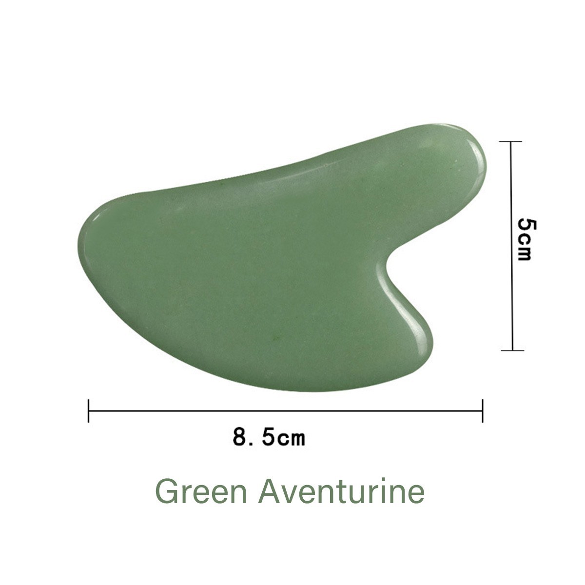 Gua Sha Green Aventurine Massage Tool Guasha Tool for Face and Body Skin Mass