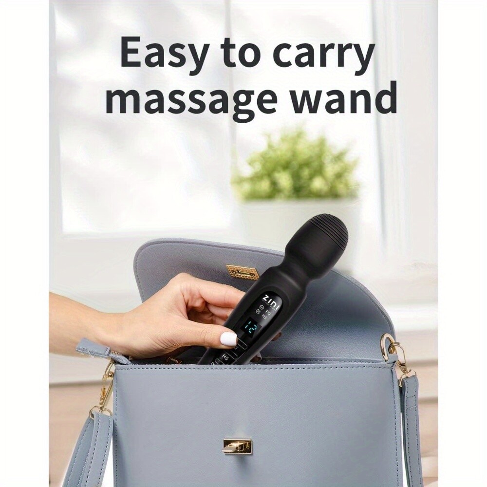 Handheld massager with 12 speed vibration modes, suitable for full body massage