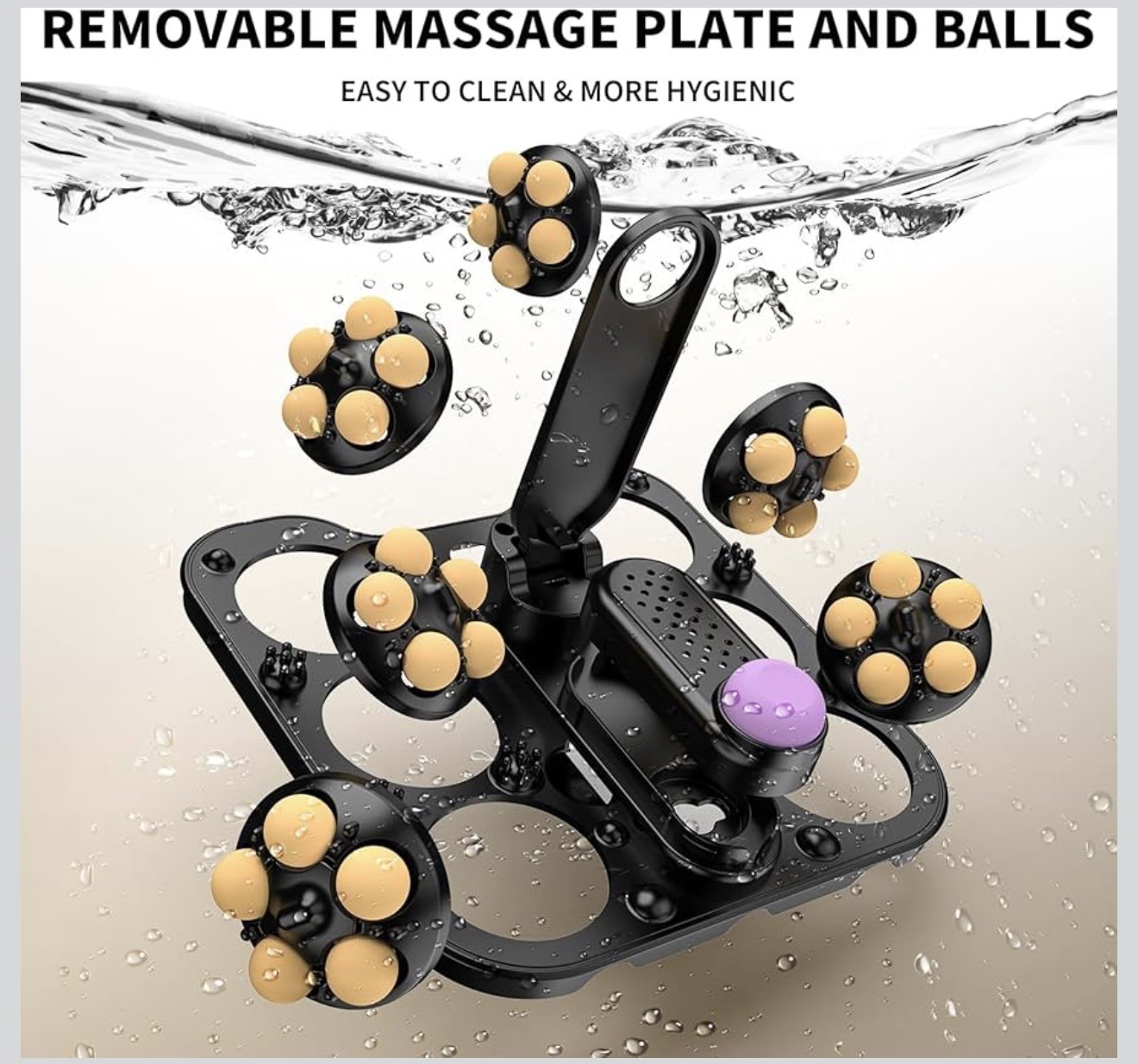 Collapsible Foot Spa Bath with Heat and Massage, Motorized Shiatsu Foot Massager