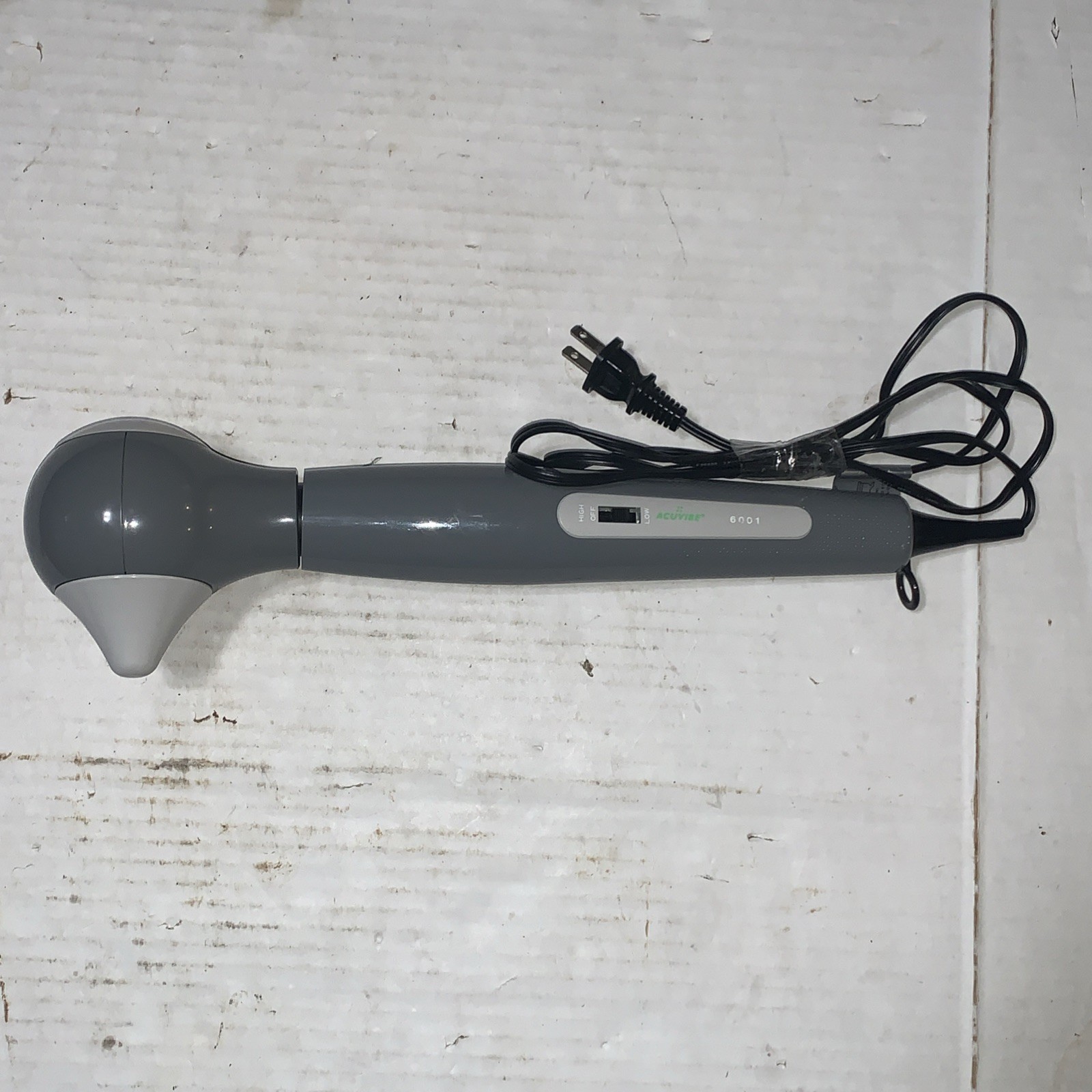 Acuvibe 6001 Handheld Wand Massager 2 Speed Pinpoint Full Body -Tested & Working