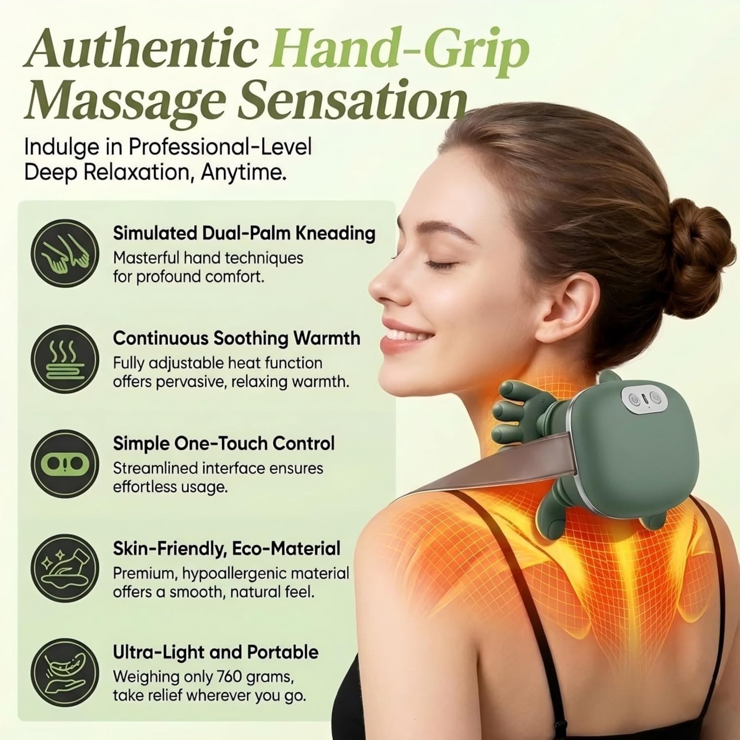 Lightweight N7 Bionic Neck and Shoulder Massager – Ultimate Relaxation at Home
