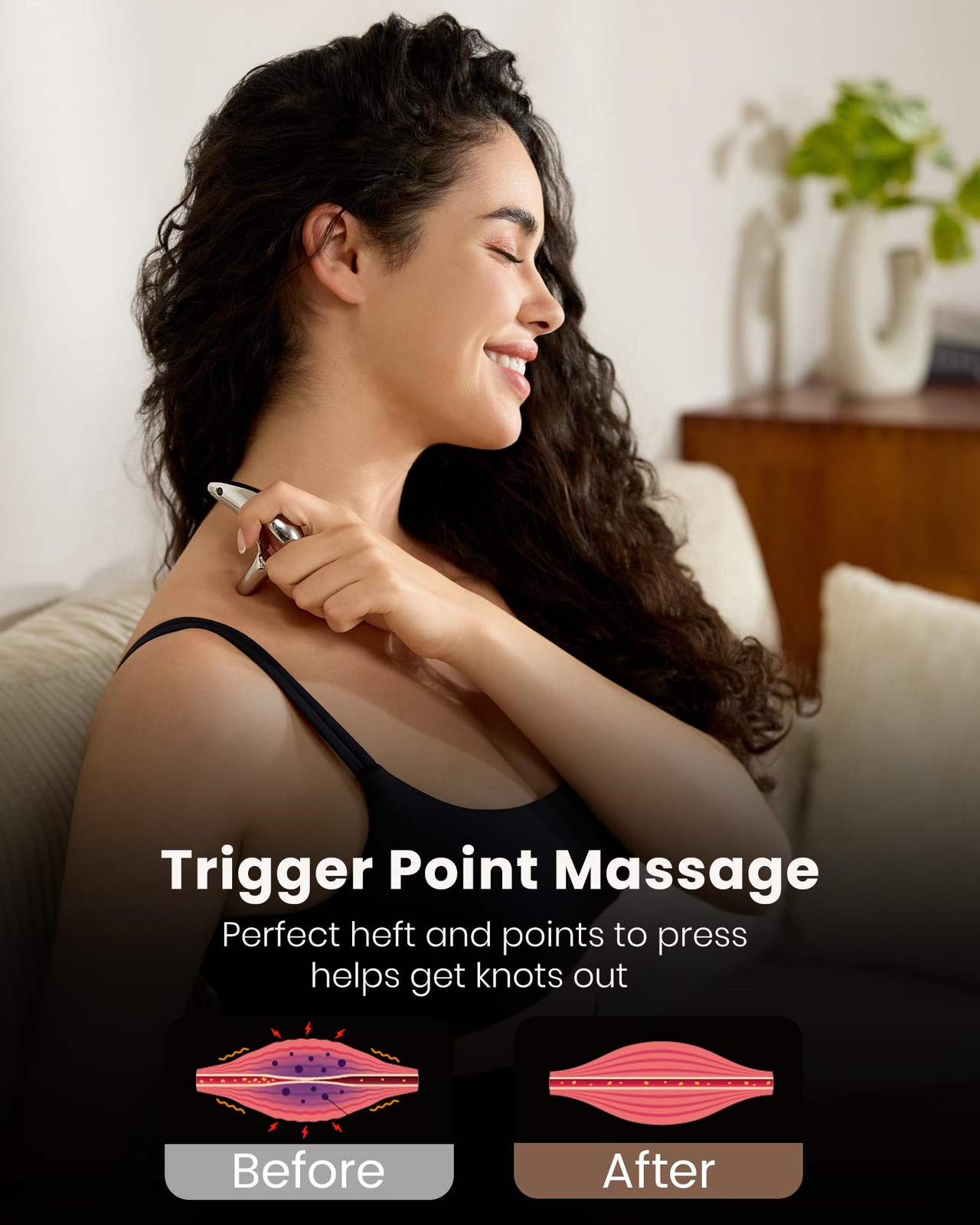 Trigger Point Massage Tool for Deep Tissue Massage & Gua Sha, HSA Muscle Scra…