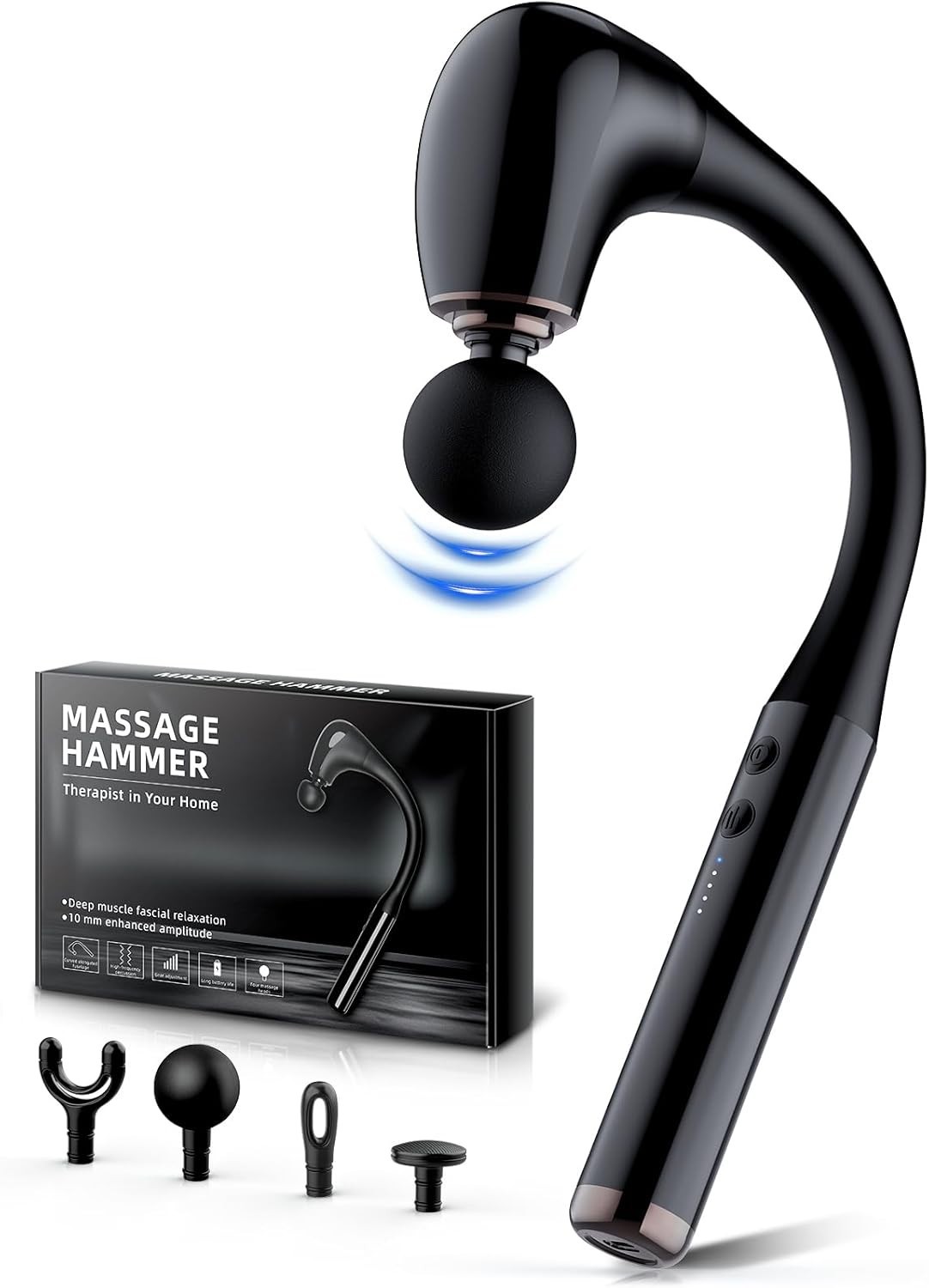 Portable Deep Tissue Massager with Customizable Settings for Whole Body Relief