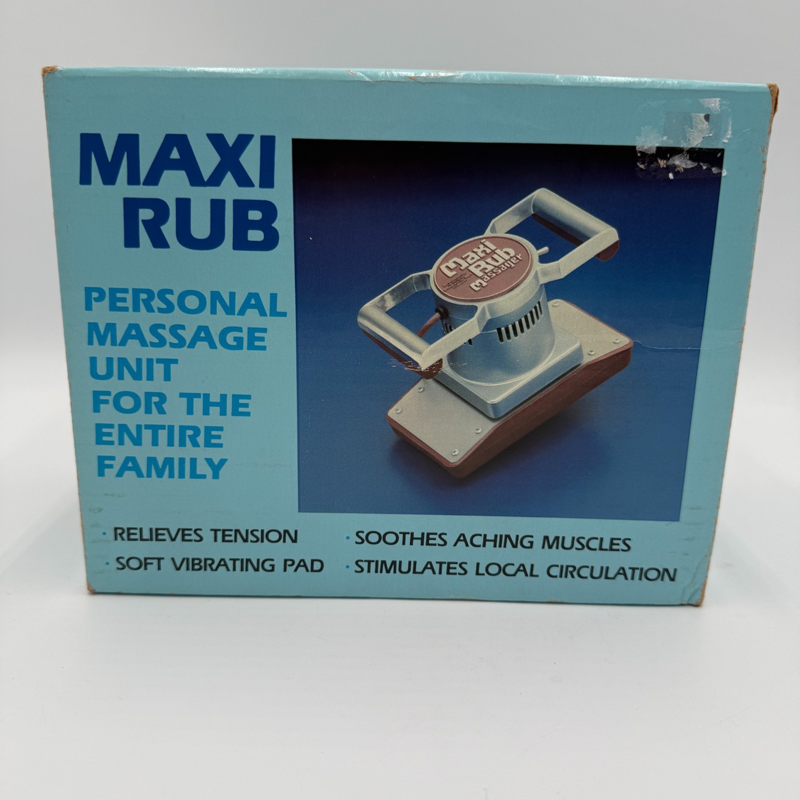 Maxi Rub Professional Personal Massage Pad Unit Vintage Brand New Sealed