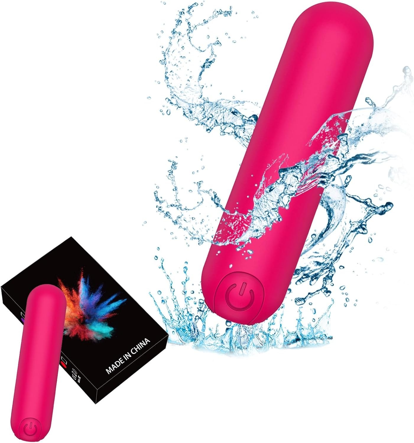 Rose Red USB Rechargeable Massager: Waterproof, Silent, 10 Modes for Relief
