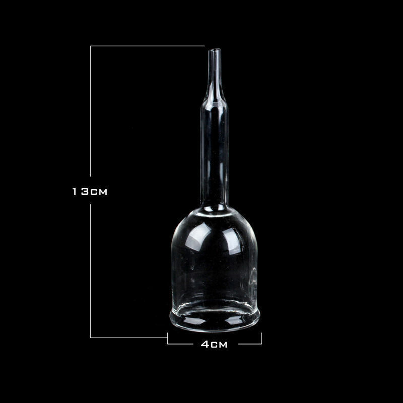 3Piece Replacement Glass Cups For Vacuum Therapy Machine Cupping Suction Massage