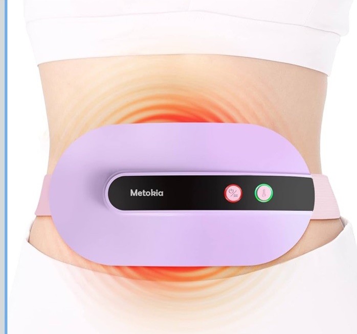 Menstrual Relief Heating & Vibration Belt Electric Massager Waist & Abdomen