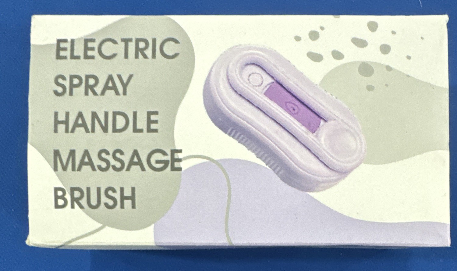 HY-661 Electric Spray Handle Vibrating Massage Brush Rechargeable Purple/White