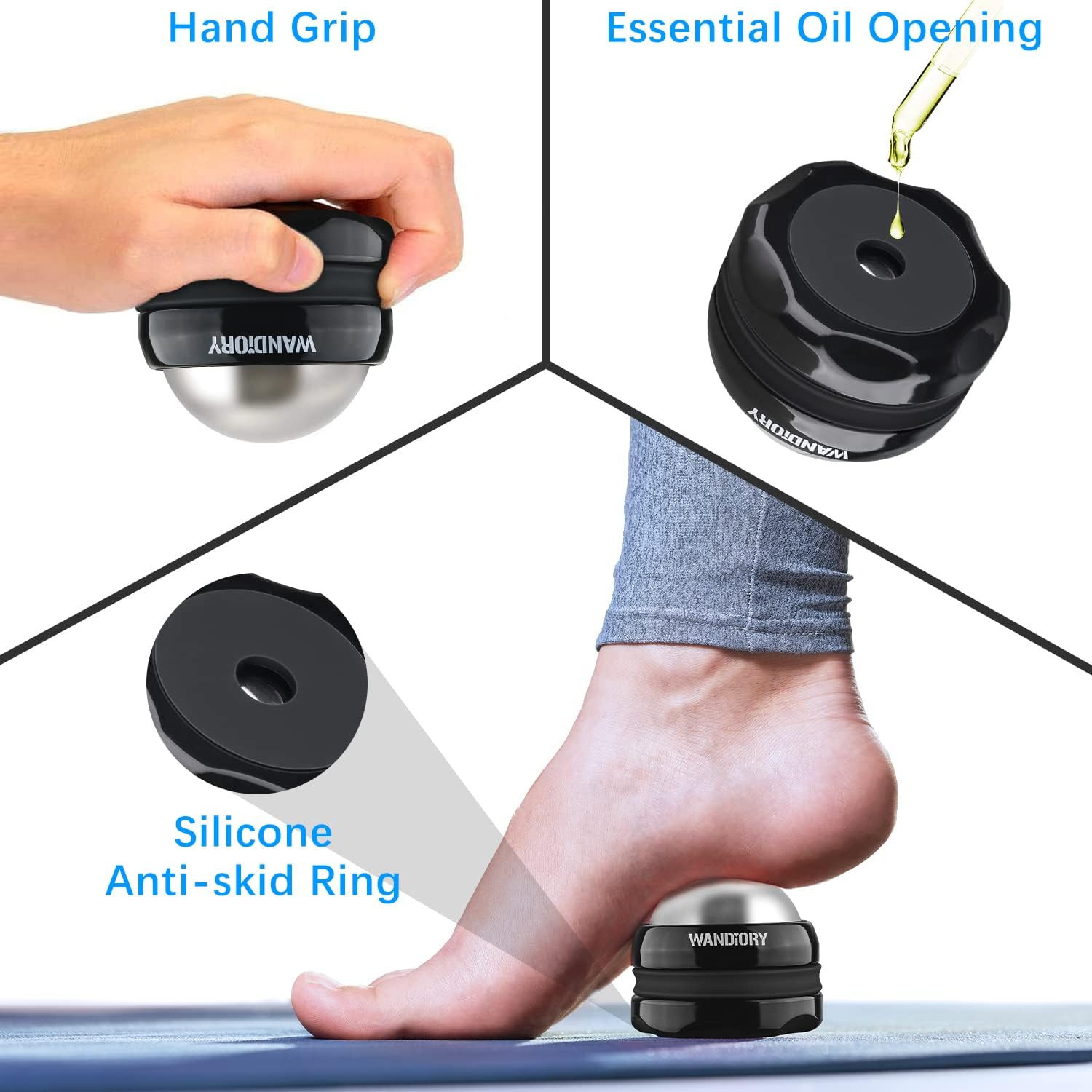Ice Roller Ball, Cryosphere Cold Massage Roller Ball, Hot/Cold Therapy, Myofasci