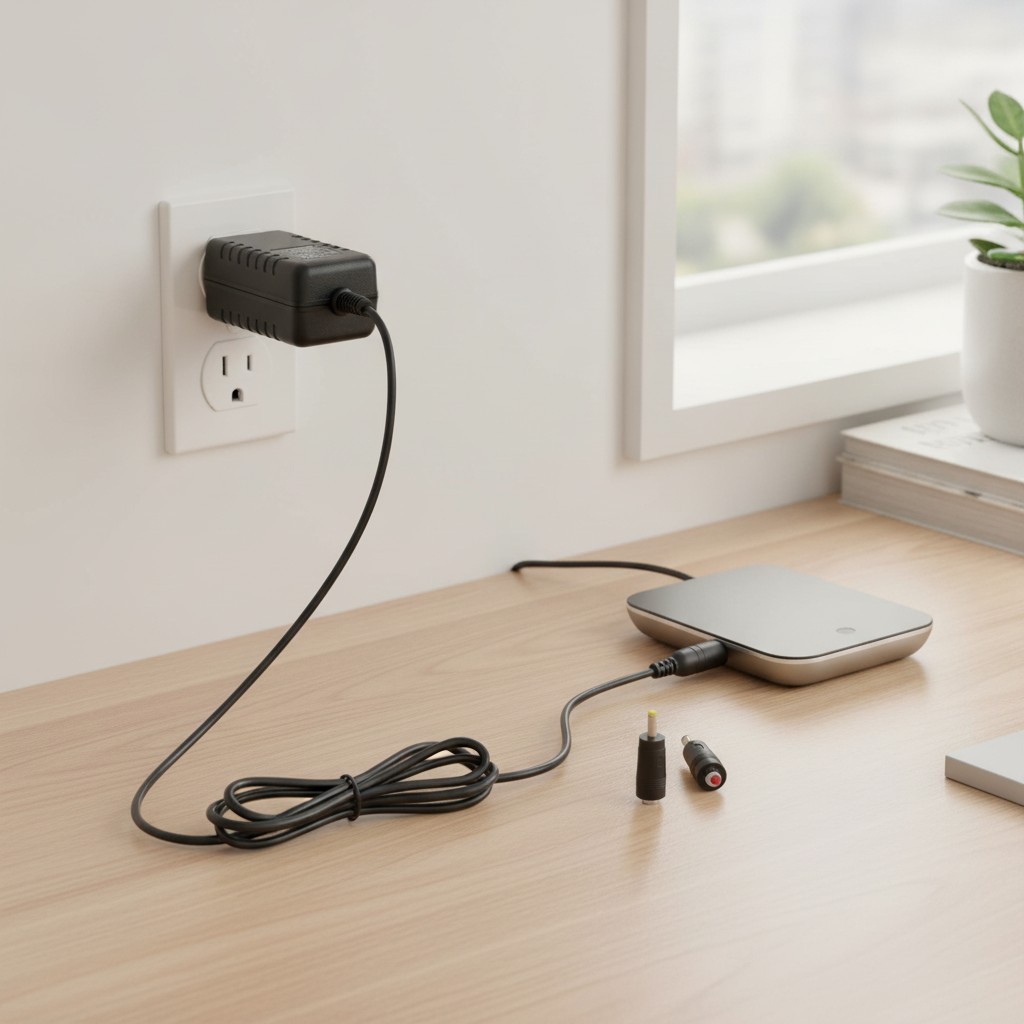 Compact 12V DC Charger for Massage Guns – USB 2.0 Micro B Connector Included